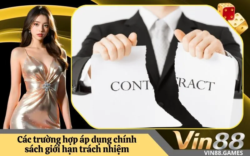Các trường hợp áp dụng chính sách giới hạn trách nhiệm