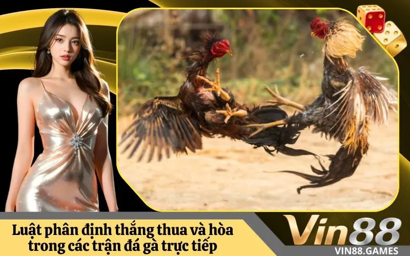 Luật phân định thắng thua và hòa trong các trận đá gà trực tiếp